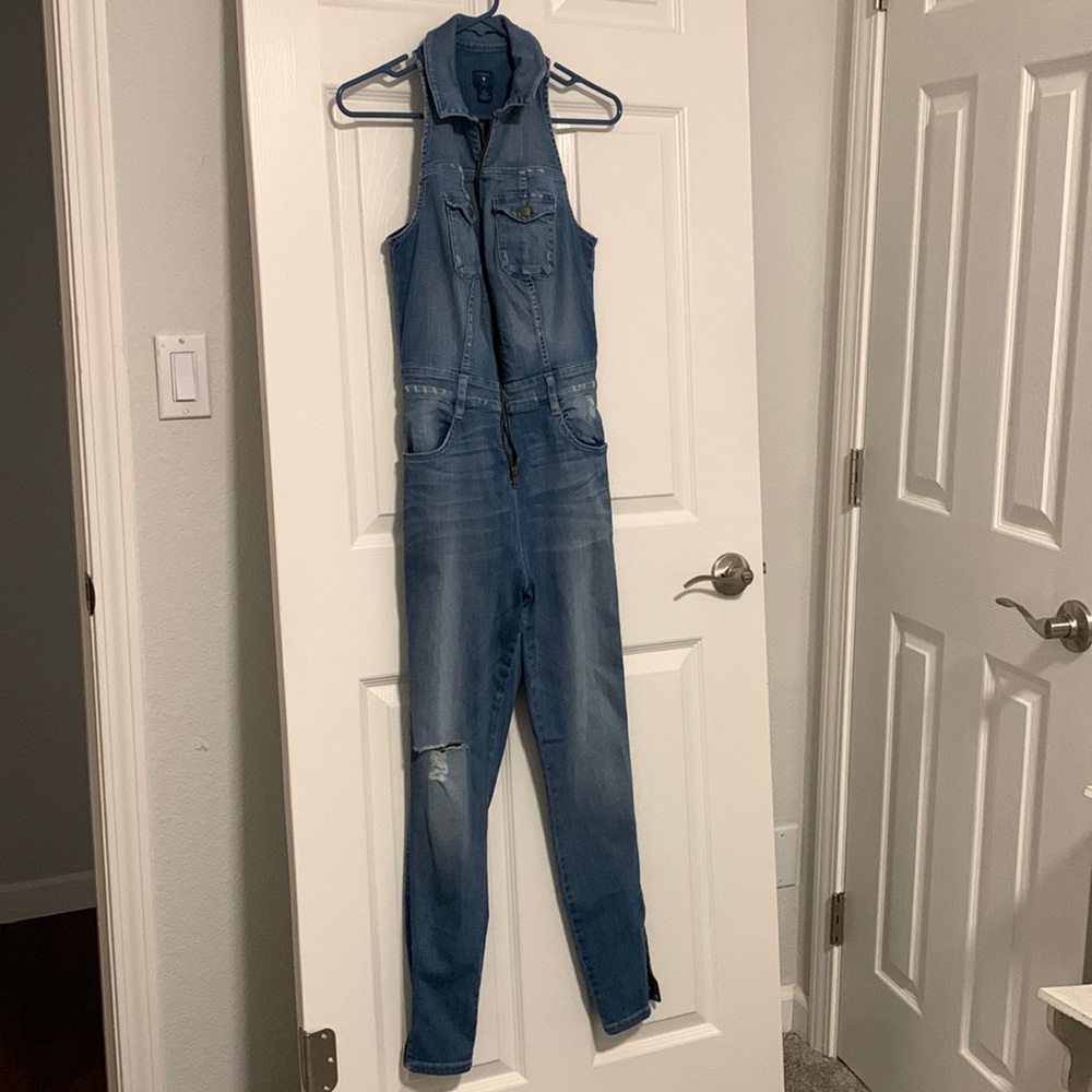 Guess Blue Jean romper jumpsuit / overalls SIZE 2